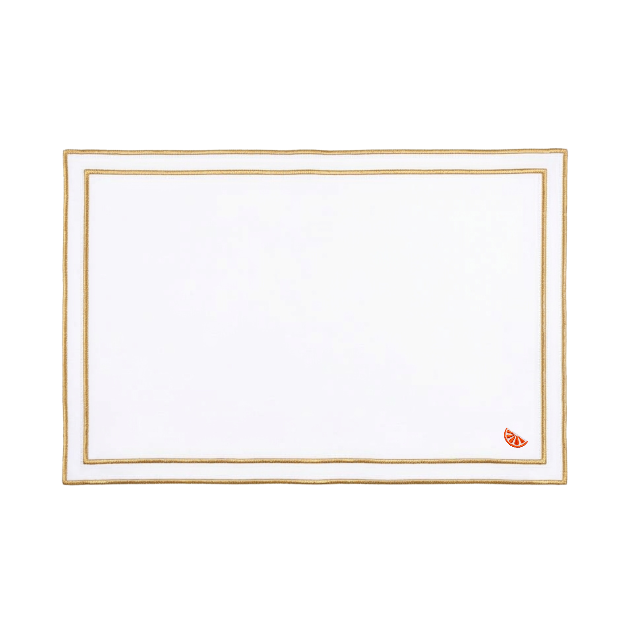 Nazaré white cotton table linen with embroidered fruits