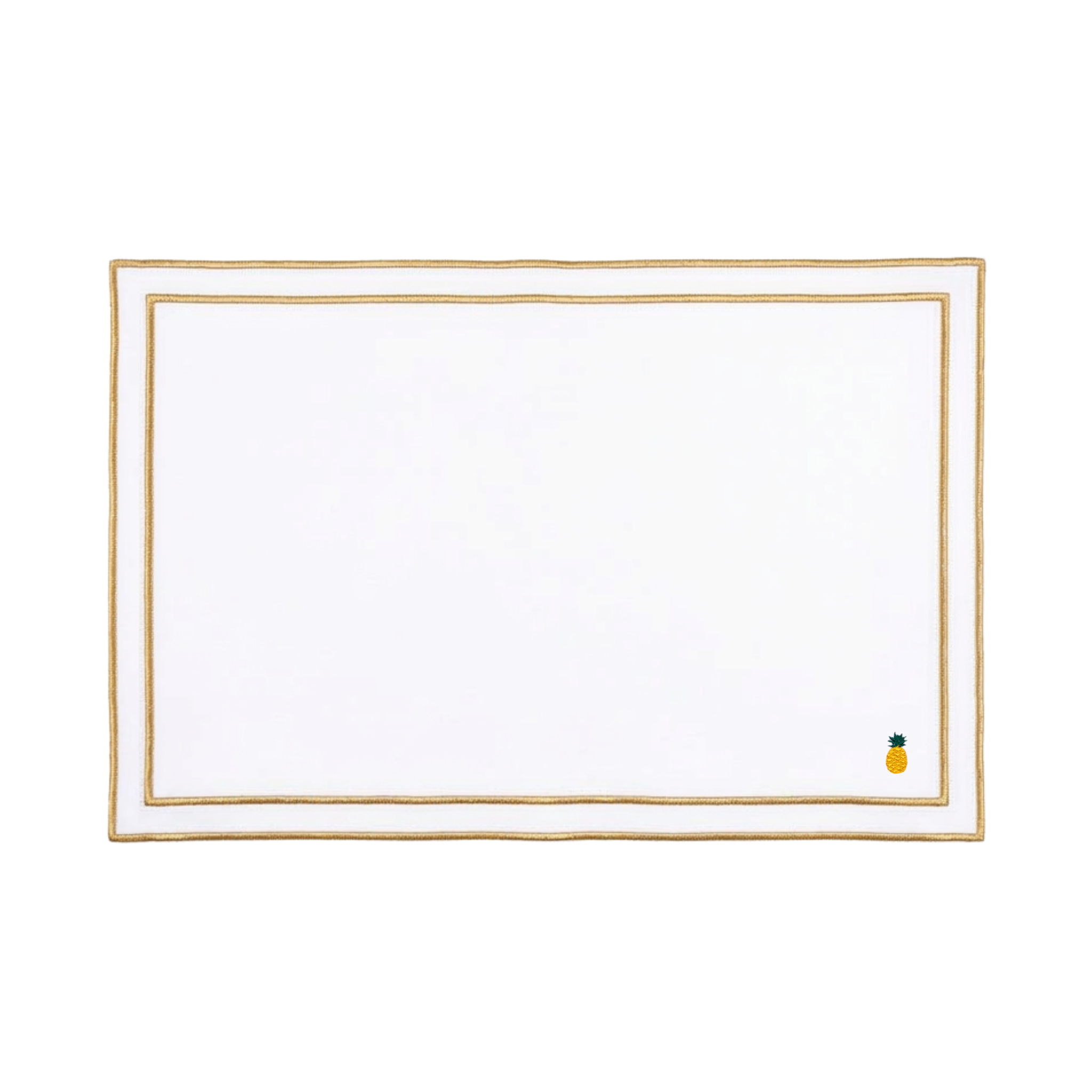 Nazaré white cotton table linen with embroidered fruits