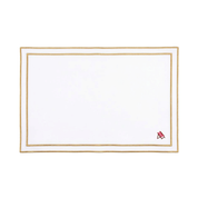 Nazaré white cotton table linen with embroidered summer motifs