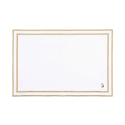 Nazaré white cotton table linen with embroidered summer motifs