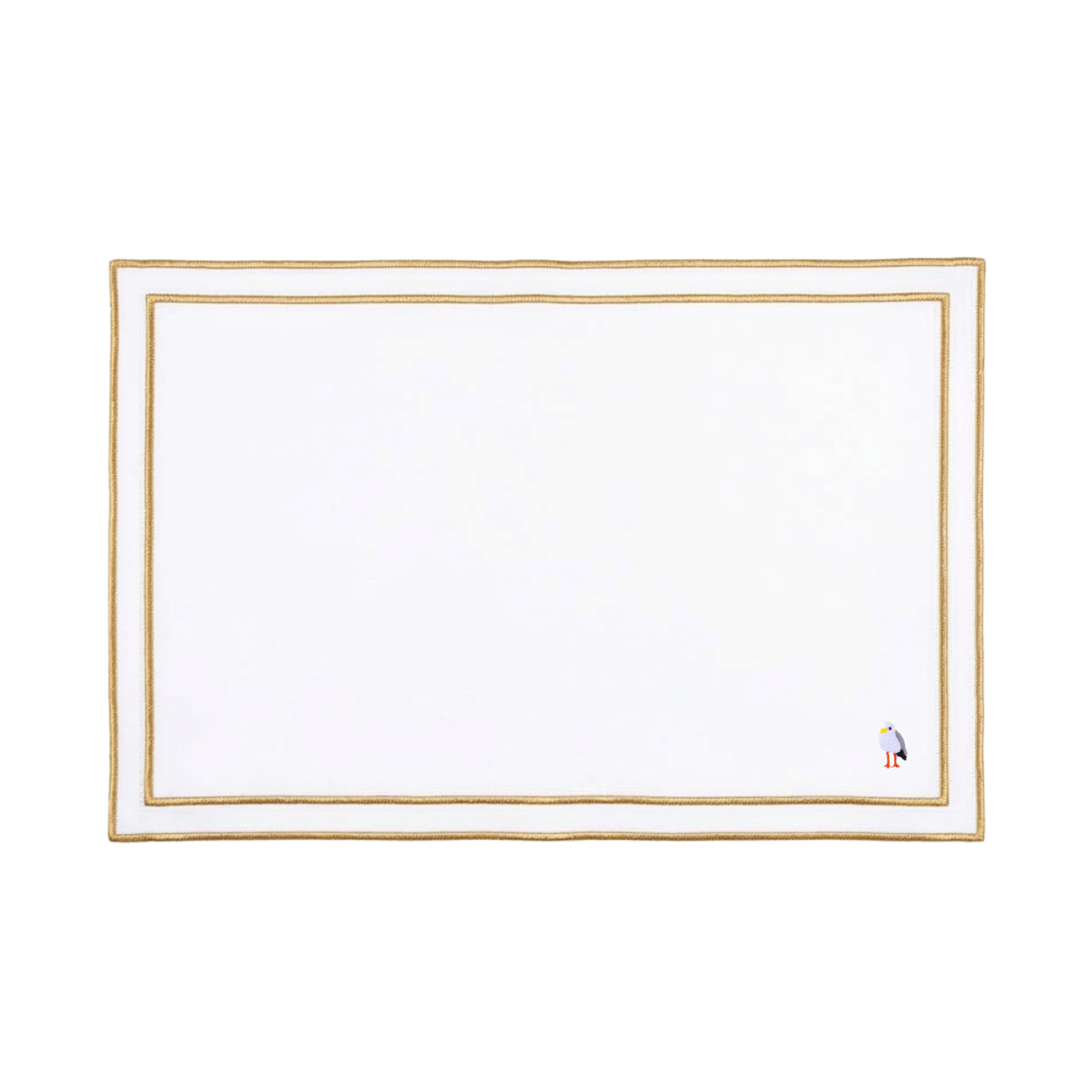 Nazaré white cotton table linen with embroidered summer motifs