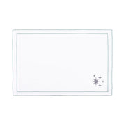 Nazaré white cotton table linen with embroidered stars