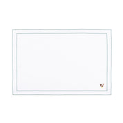 Nazaré white cotton table linen with embroidered farm animals