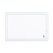 Nazaré white cotton table linen with embroidered Portugal-inspired motifs