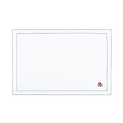 Nazaré white cotton table linen with embroidered summer motifs