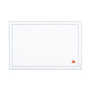 Nazaré white cotton table linen with embroidered summer motifs