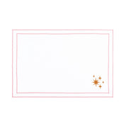 Nazaré white cotton table linen with embroidered small Christmas motifs