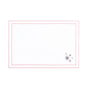 Nazaré white cotton table linen with embroidered stars
