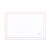 Nazaré white cotton table linen with embroidered small Christmas motifs