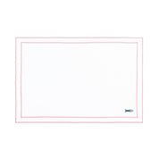 Nazaré white cotton table linen with embroidered Portugal-inspired motifs