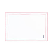 Nazaré white cotton table linen with embroidered Portugal-inspired motifs