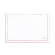 Nazaré white cotton table linen with embroidered retro sports motifs