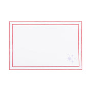 Nazaré white cotton table linen with embroidered stars