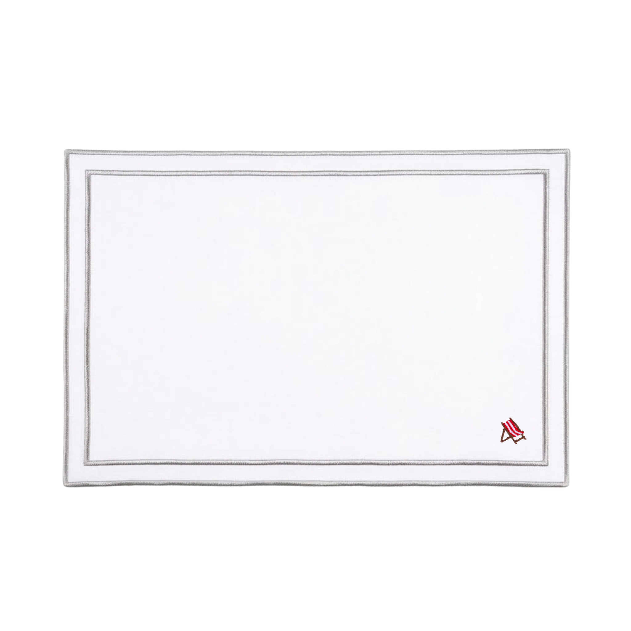 Nazaré white cotton table linen with embroidered summer motifs