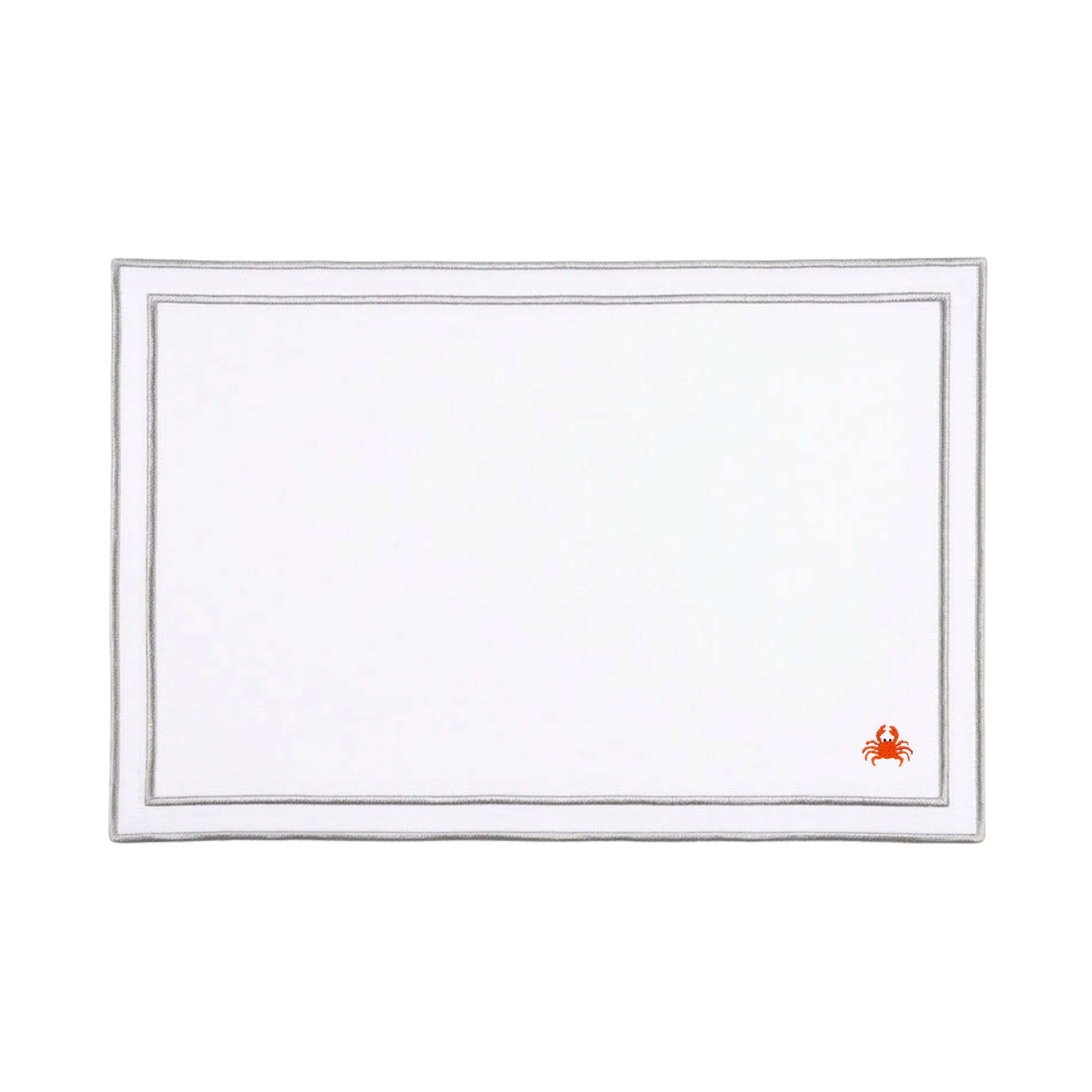 Nazaré white cotton table linen with embroidered summer motifs