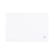 Nazaré white cotton table linen with embroidered small Christmas motifs