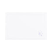Nazaré white cotton table linen with embroidered small Christmas motifs